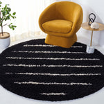 Safavieh Venus Shag 604 Rug, VNS604 - Black / Ivory