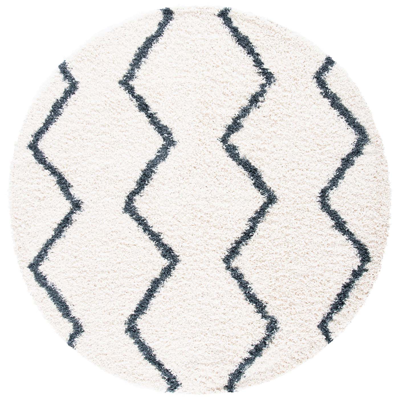 Safavieh Venus Shag 680 Rug, VNS680 - Ivory / Dark Grey