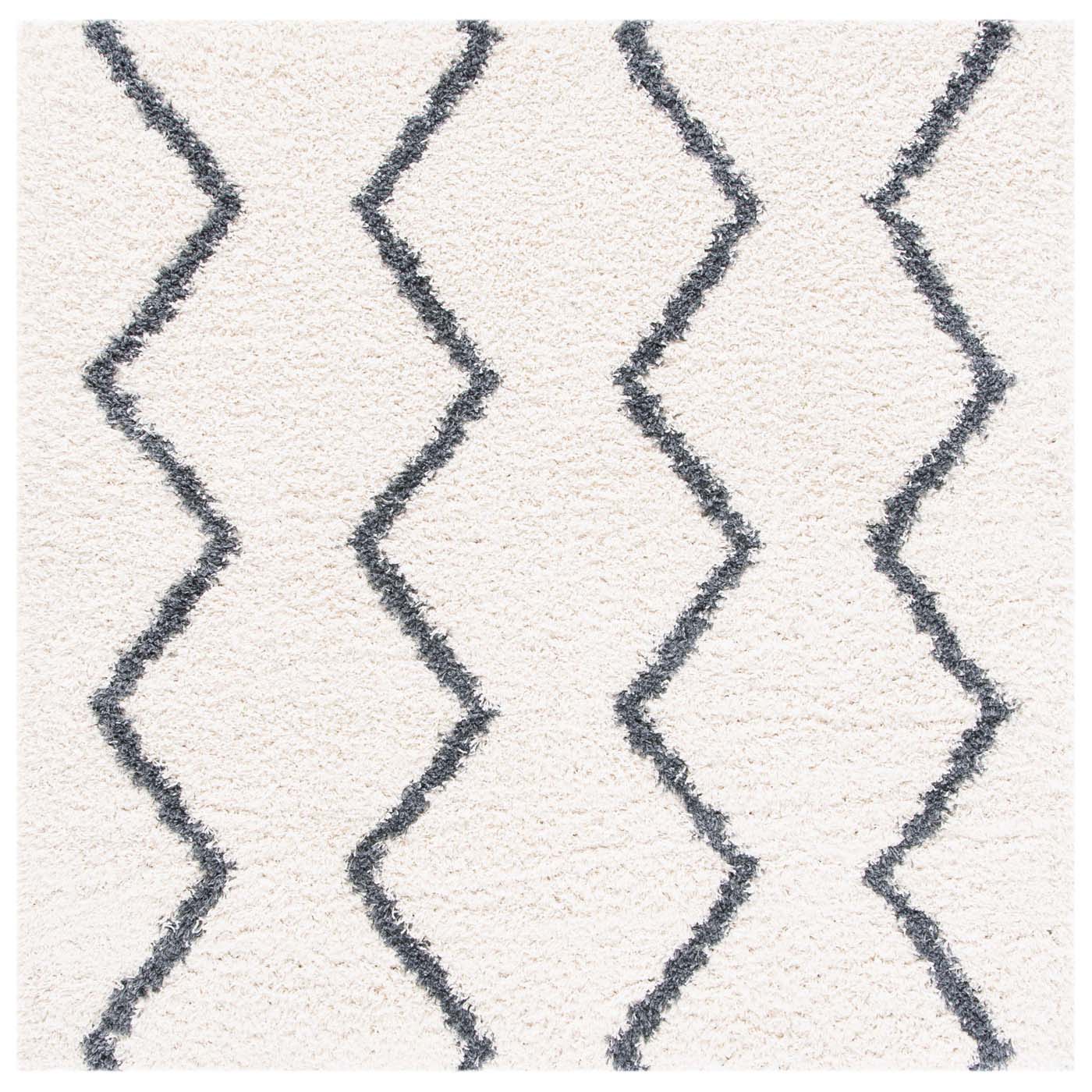 Safavieh Venus Shag 680 Rug, VNS680 - Ivory / Dark Grey