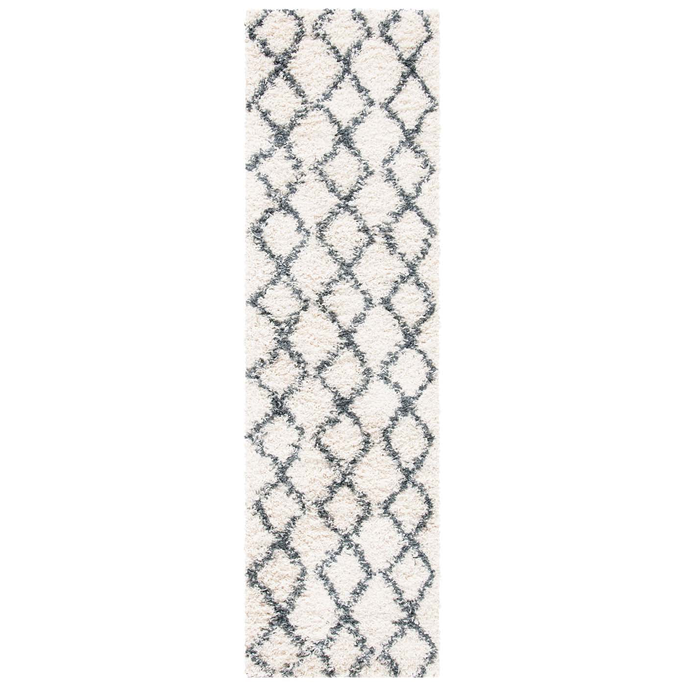 Safavieh Venus Shag 682 Rug, VNS682 - Ivory / Dark Grey