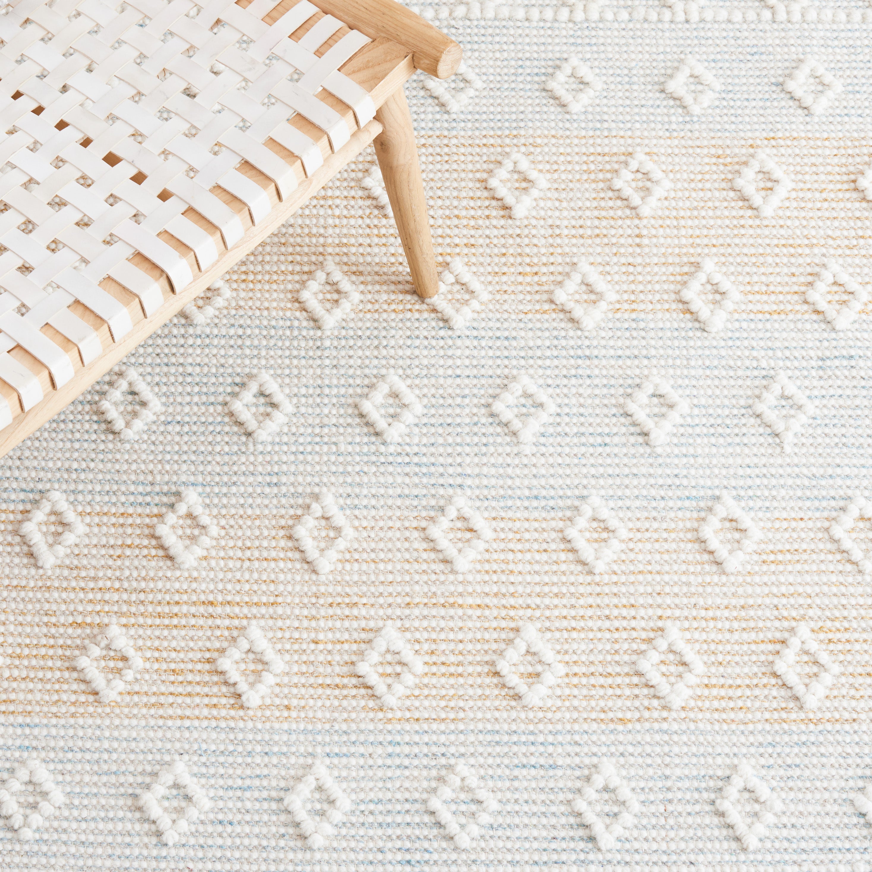 Safavieh Vermont 252 Rug, VRM252 - Light Blue / Yellow