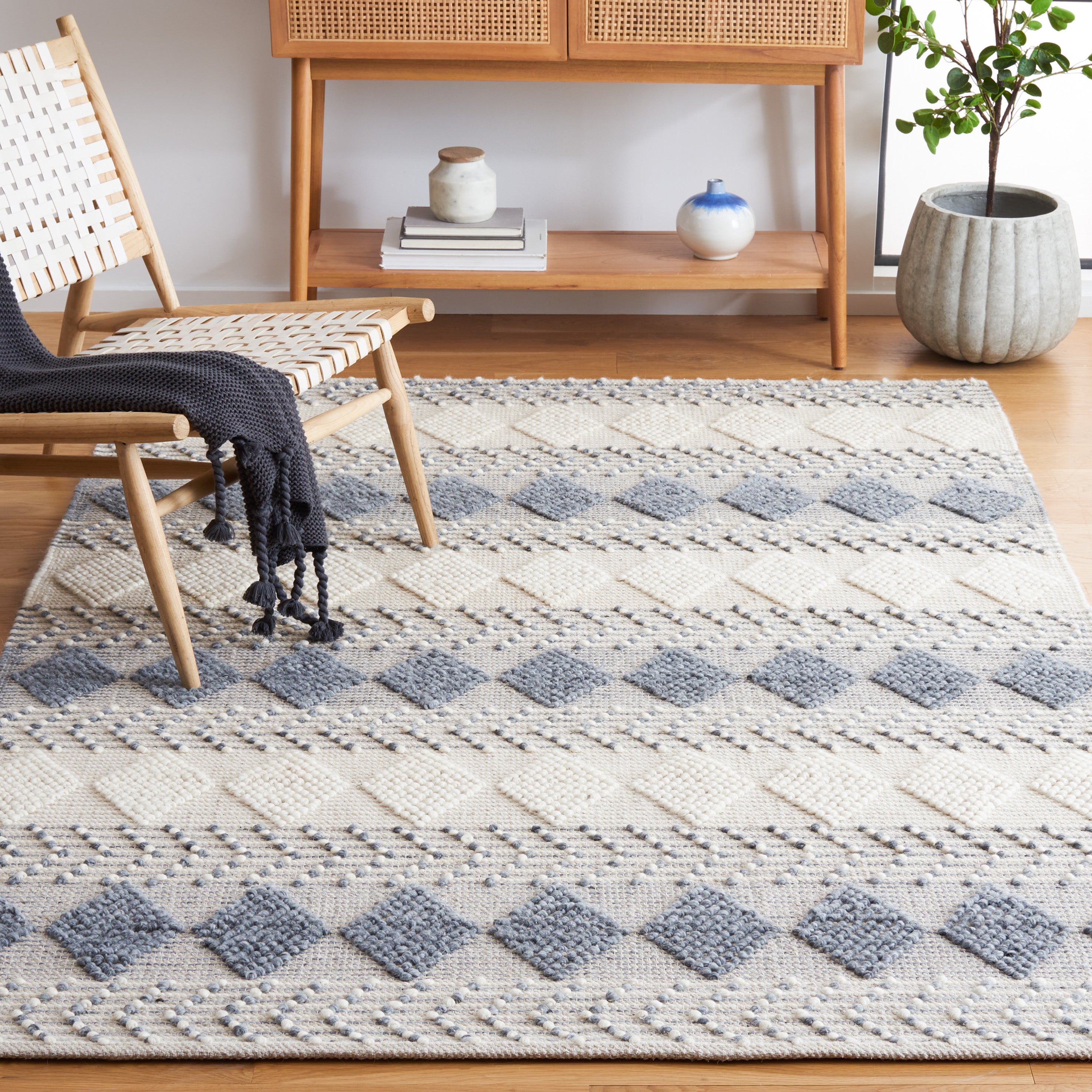 Safavieh Vermont 257 Rug, VRM257 - Grey / Ivory