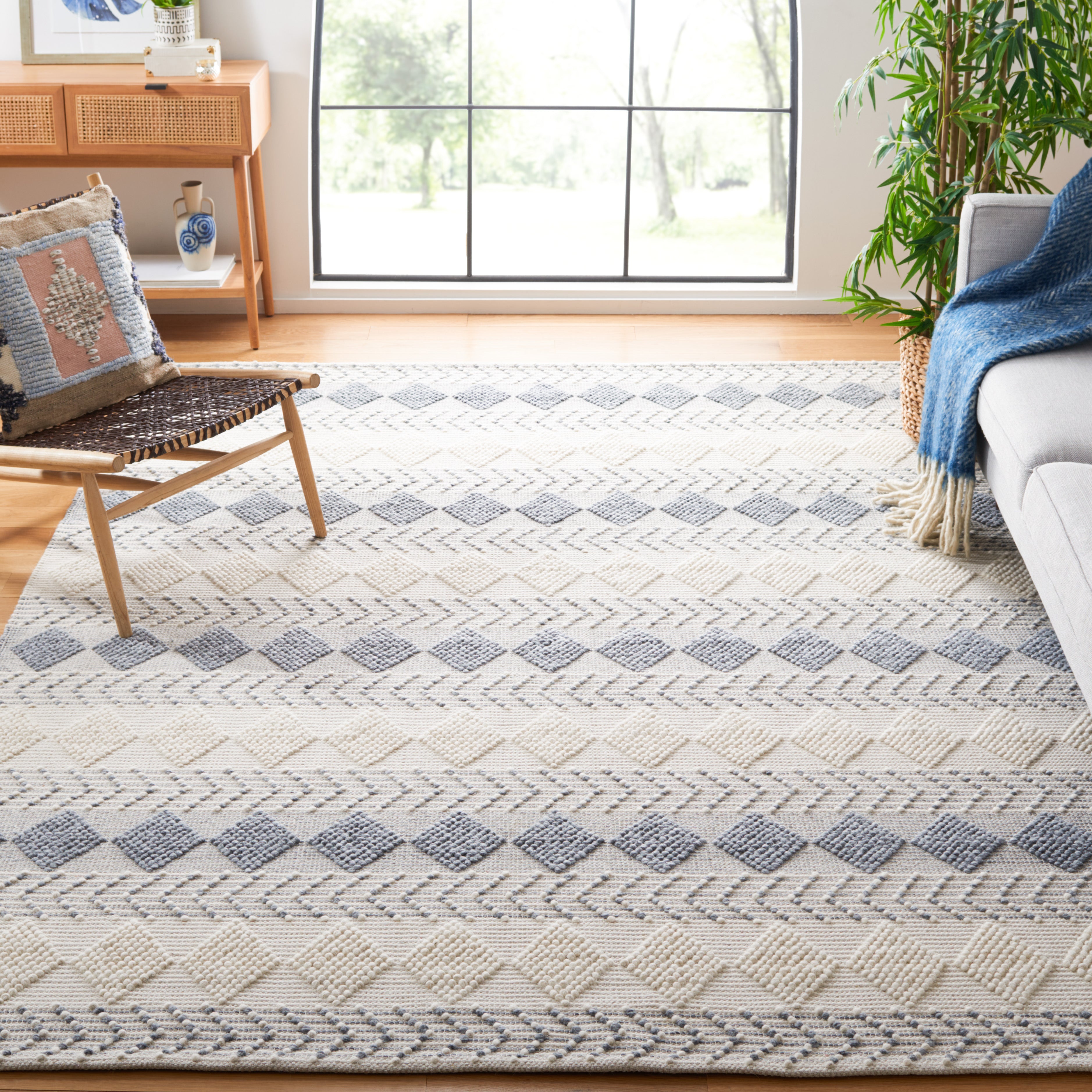 Safavieh Vermont 257 Rug, VRM257 - Grey / Ivory