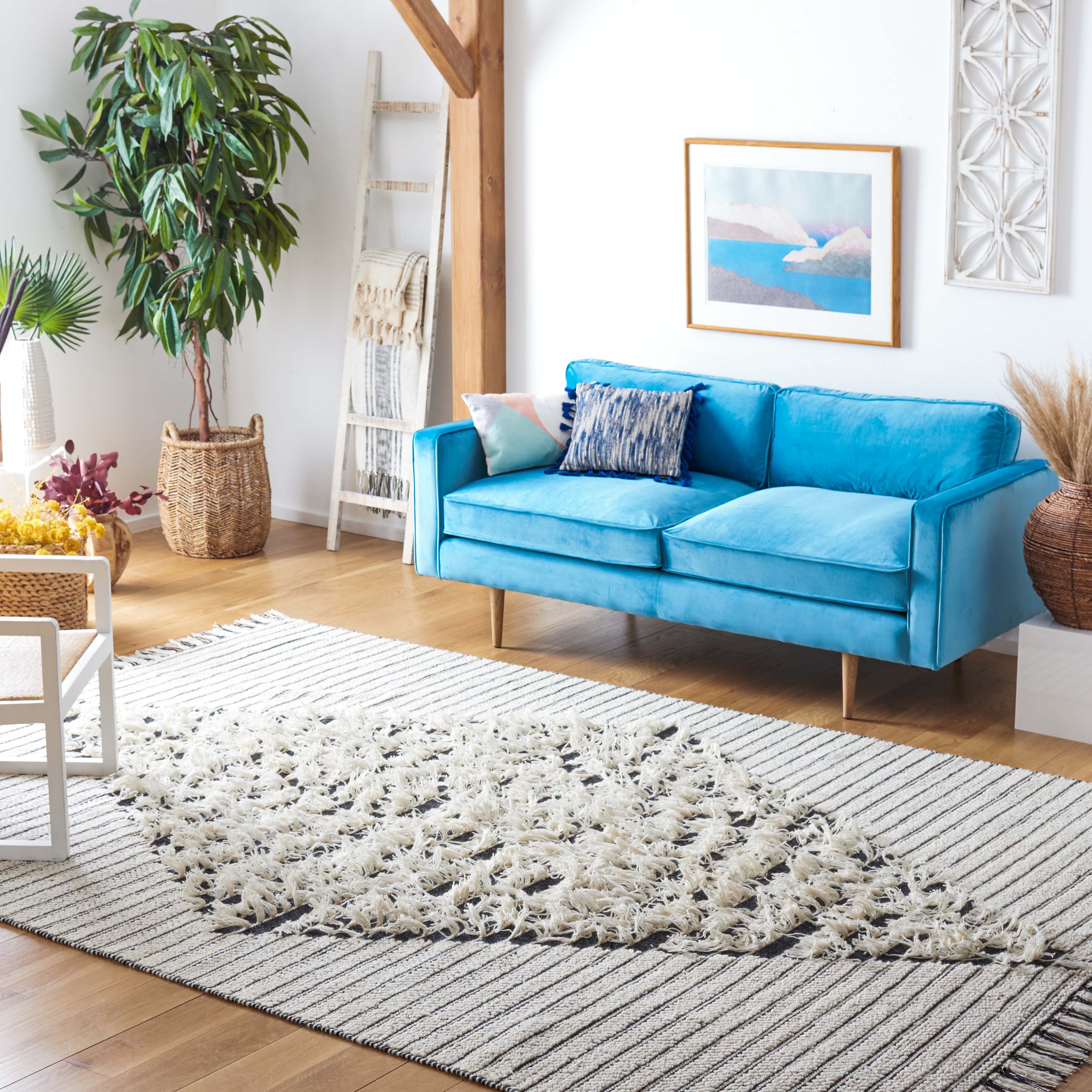 Safavieh Vermont 502 Rug, VRM502 - Ivory / Black