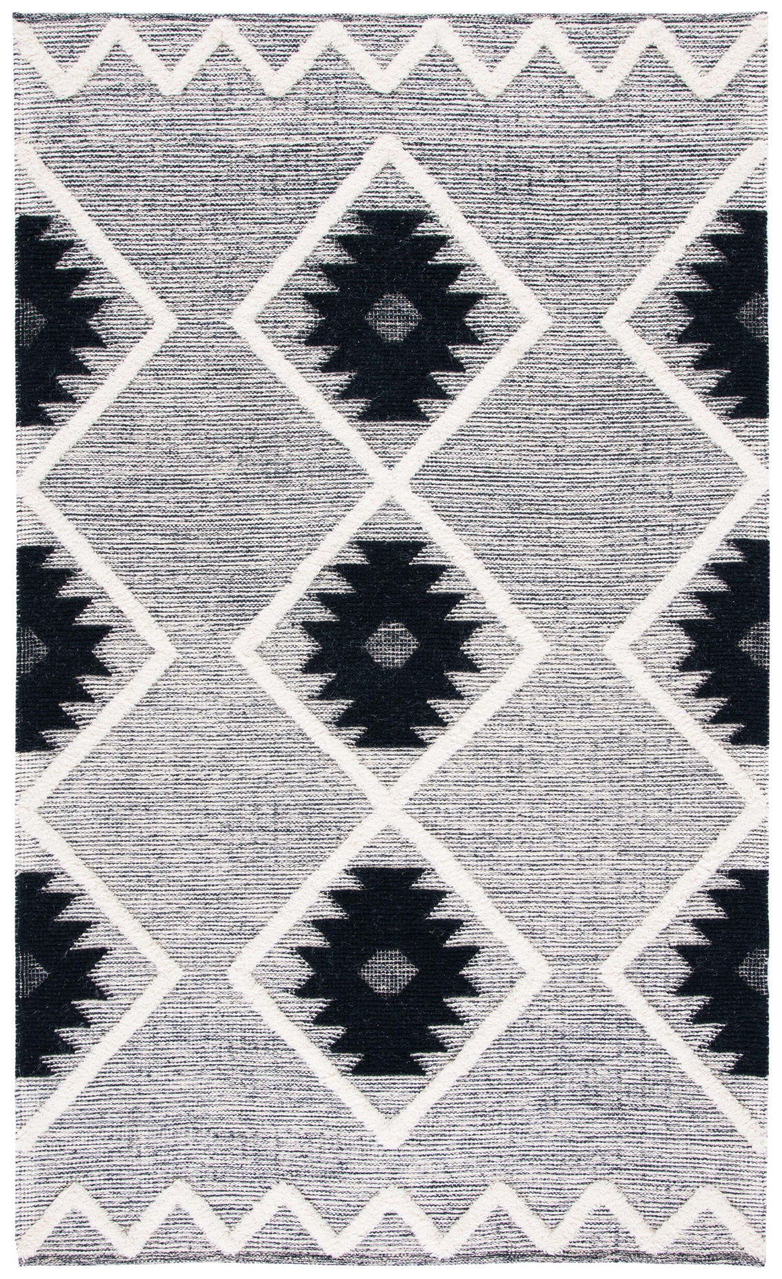 Safavieh Vermont 602 Rug, VRM602 - Black / Ivory