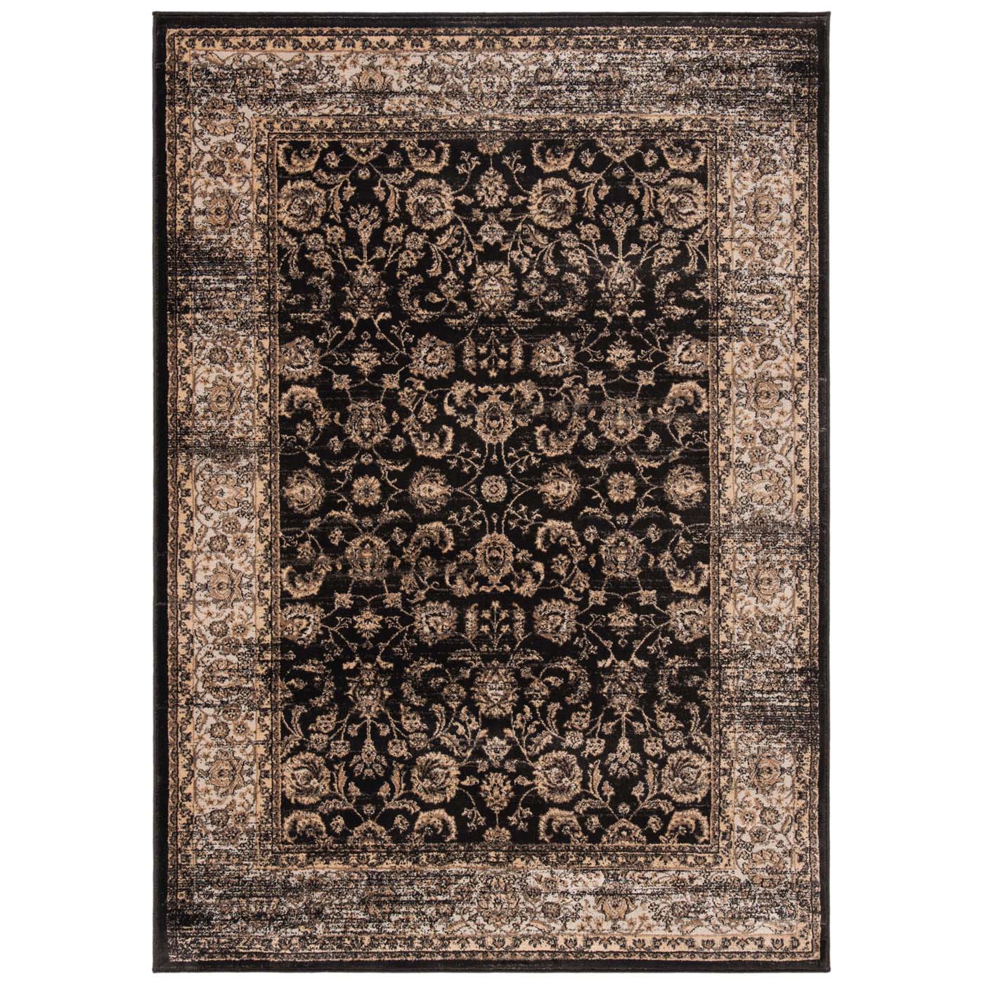 Safavieh Vintage 571 Rug, VTG571 - Black / Ivory