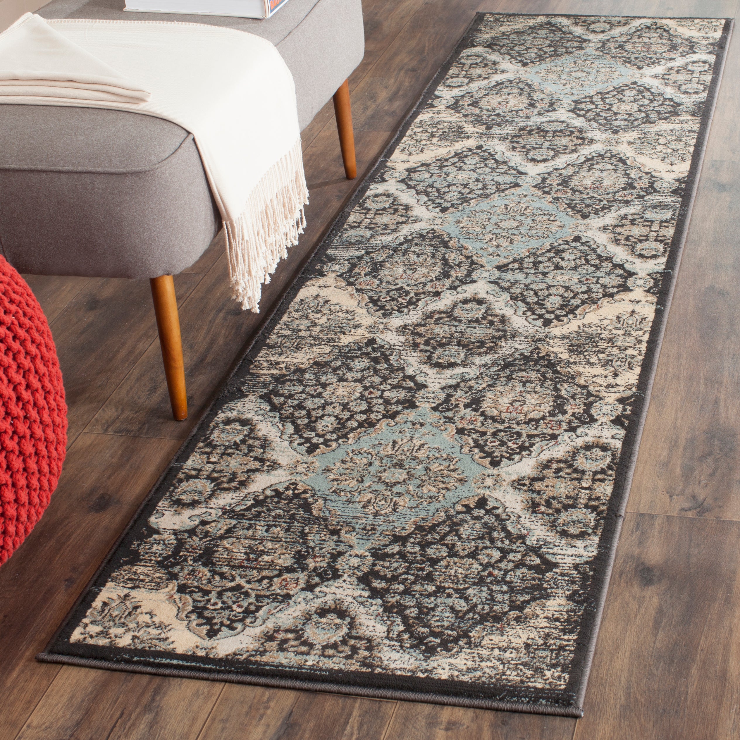 Safavieh Vintage 572 Rug, VTG572 - Black / Light Blue