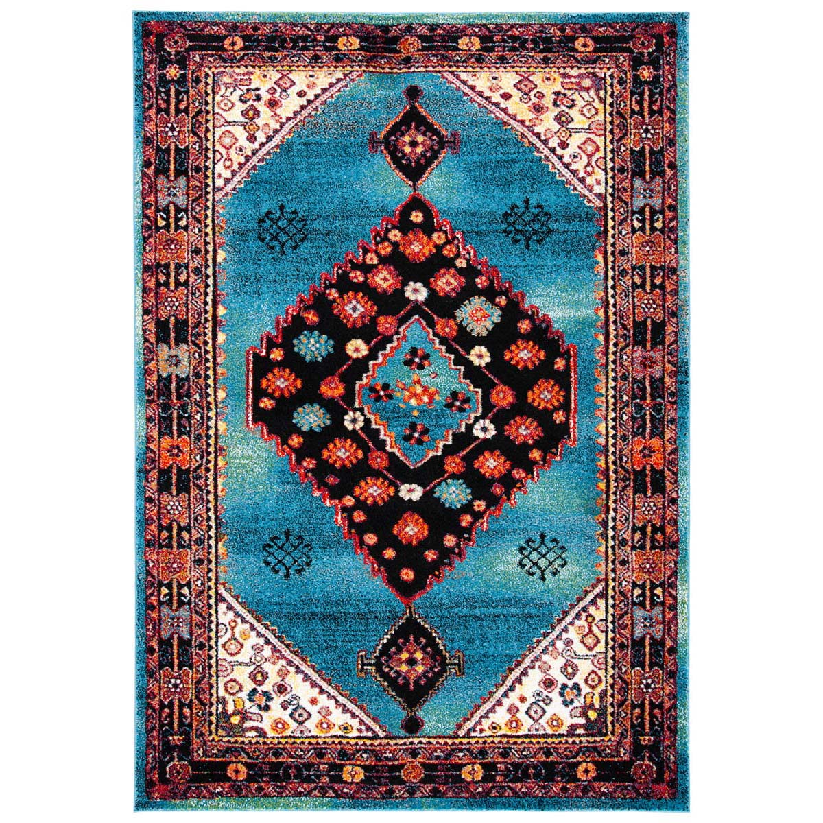 Safavieh Vintage Hamadan 202 Rug, VTH202 - BLUE / BLACK