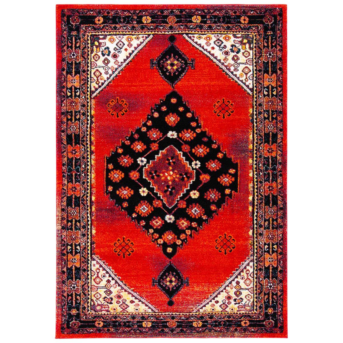 Safavieh Vintage Hamadan 202 Rug, VTH202 - RED / BLACK