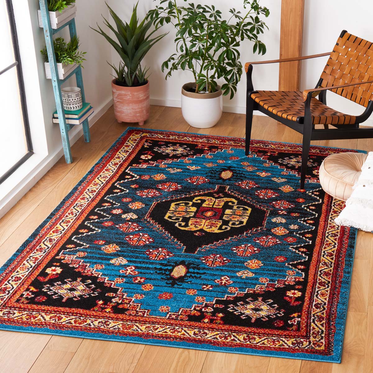 Safavieh Vintage Hamadan 203 Rug, VTH203 - BLUE / BLACK