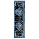 Safavieh Vintage Hamadan 204 Rug, VTH204 - LIGHT BLUE / BLACK