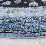 Safavieh Vintage Hamadan 204 Rug, VTH204 - LIGHT BLUE / BLACK