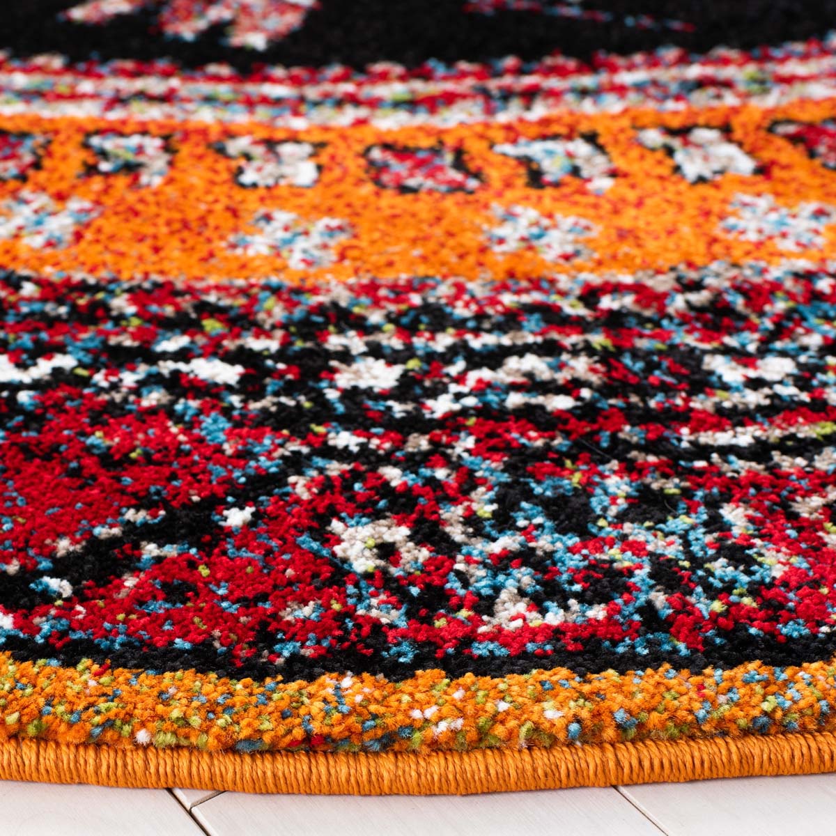 Safavieh Vintage Hamadan 204 Rug, VTH204 - ORANGE / BLACK