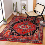 Safavieh Vintage Hamadan 204 Rug, VTH204 - RED / BLACK