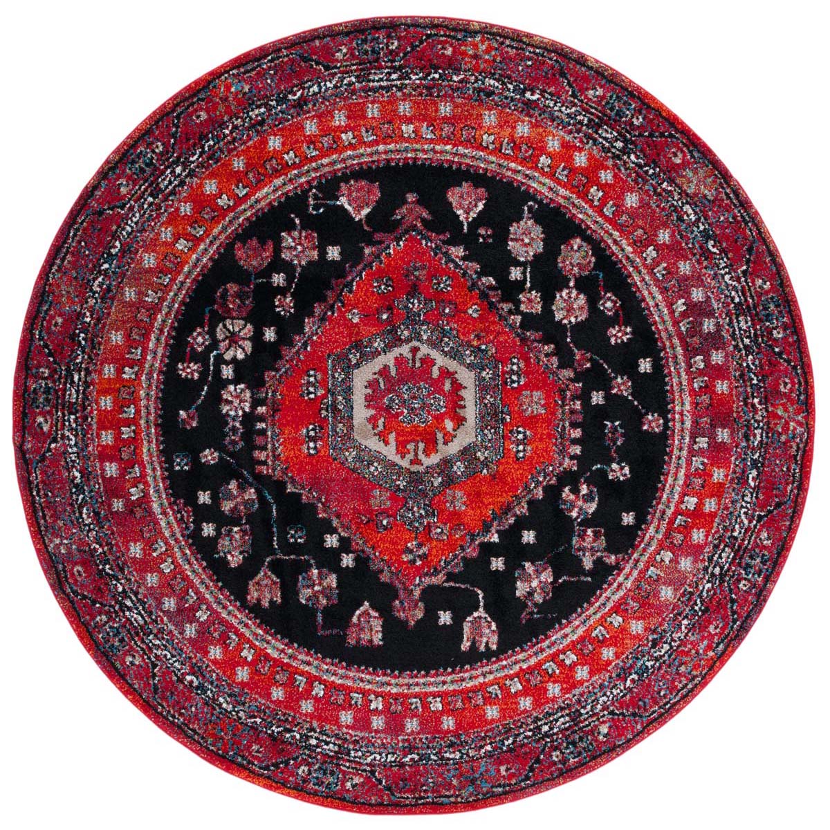 Safavieh Vintage Hamadan 204 Rug, VTH204 - RED / BLACK