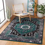 Safavieh Vintage Hamadan 204 Rug, VTH204 - GREEN / BLACK
