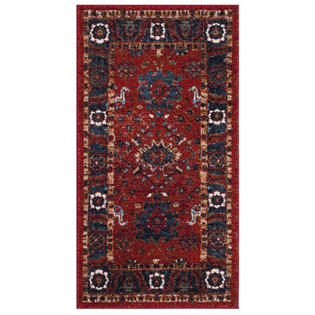 Safavieh Vintage Hamadan 214 Rug, VTH214 - ORANGE / BLUE