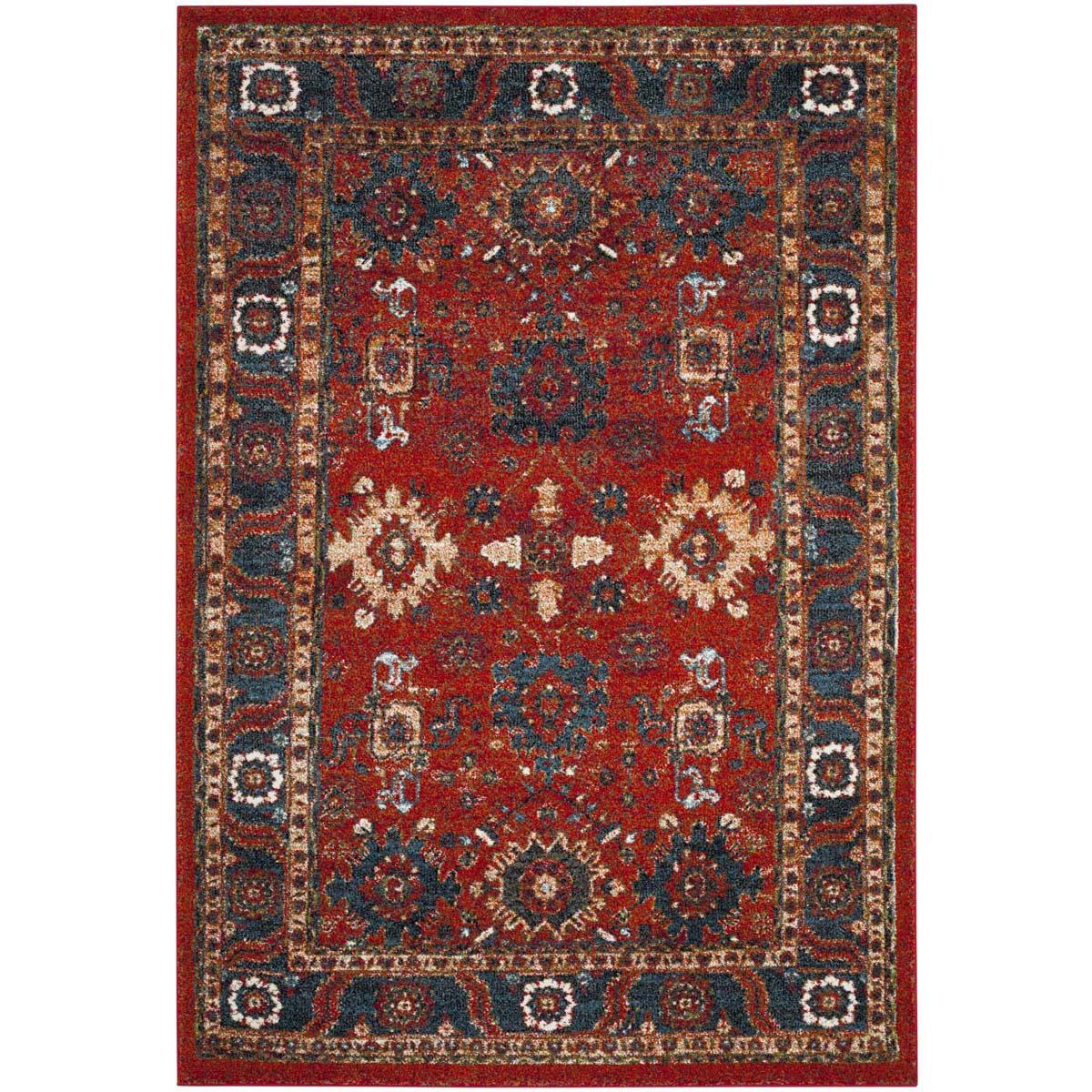 Safavieh Vintage Hamadan 214 Rug, VTH214 - ORANGE / BLUE