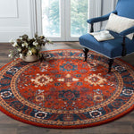 Safavieh Vintage Hamadan 214 Rug, VTH214 - ORANGE / BLUE