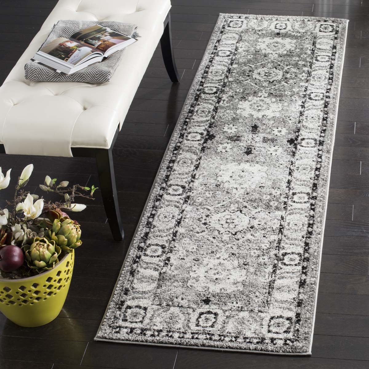 Safavieh Vintage Hamadan 214 Rug, VTH214 - GREY / BLACK