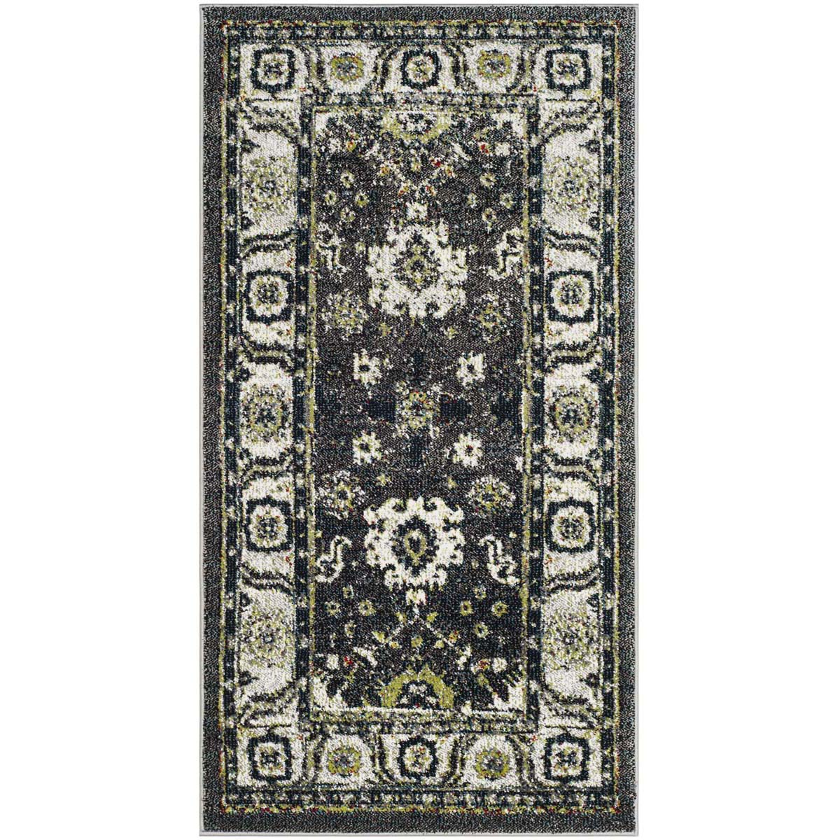 Safavieh Vintage Hamadan 214 Rug, VTH214 - DARK GREY / IVORY