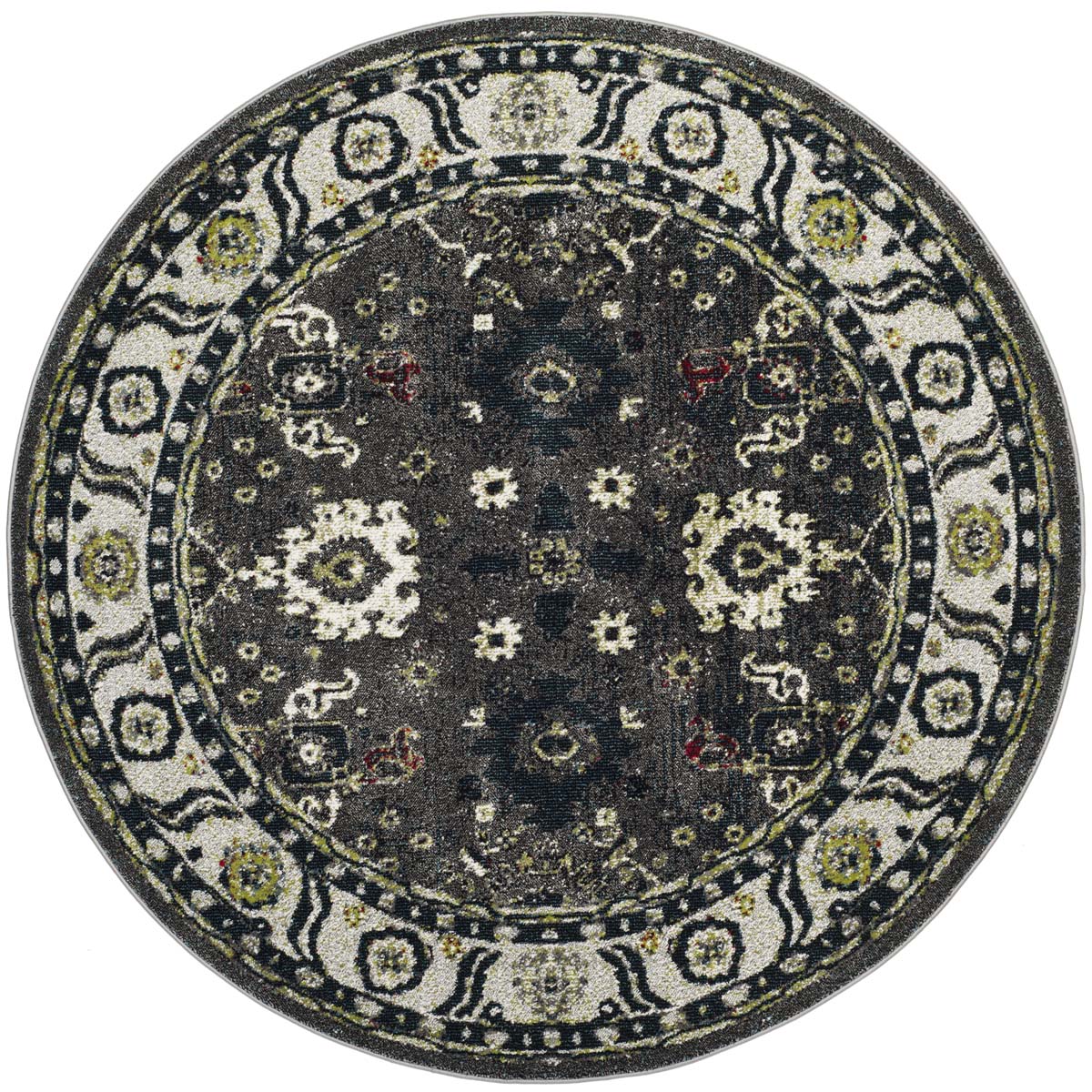Safavieh Vintage Hamadan 214 Rug, VTH214 - DARK GREY / IVORY