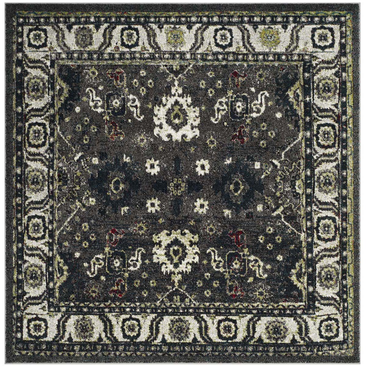 Safavieh Vintage Hamadan 214 Rug, VTH214 - DARK GREY / IVORY