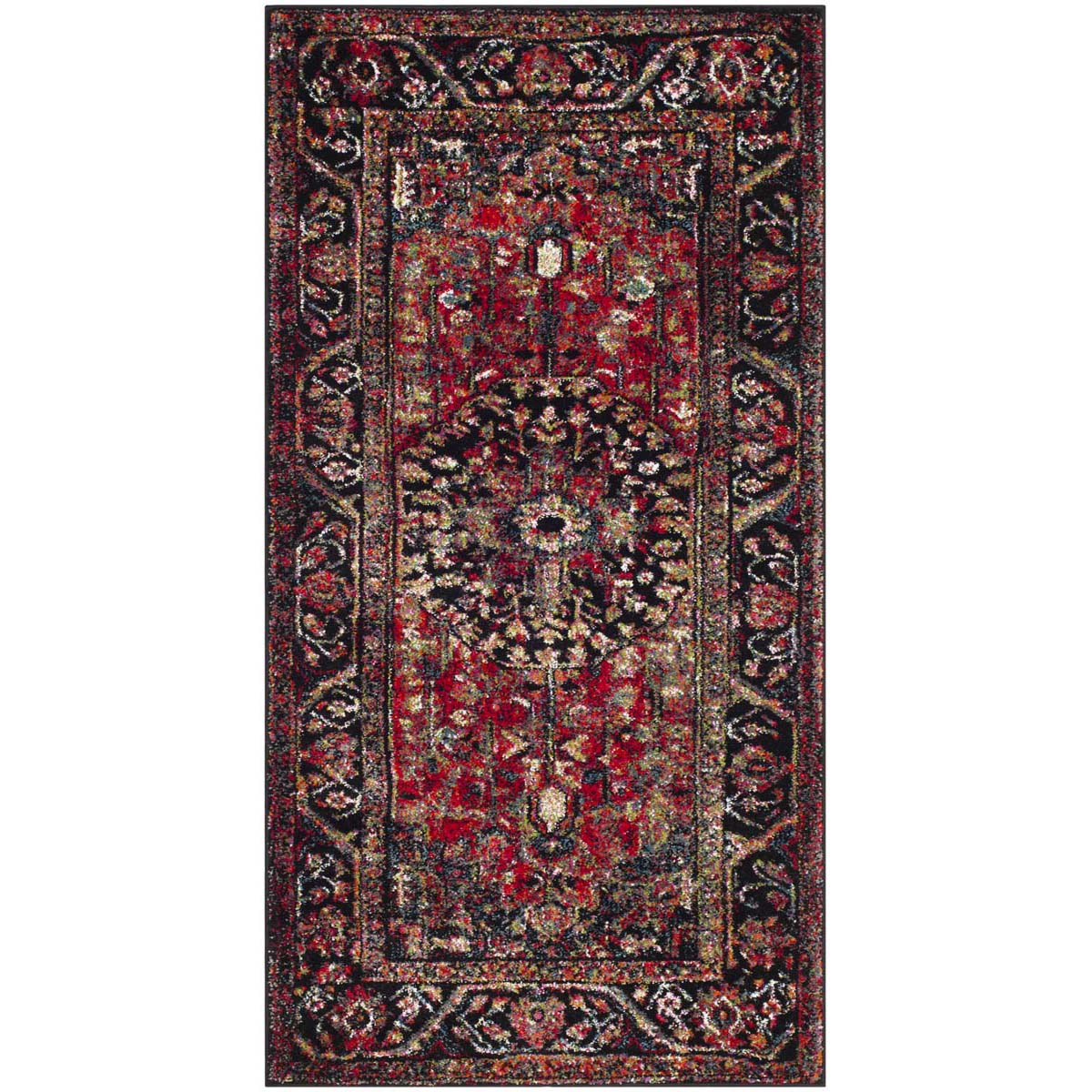 Safavieh Vintage Hamadan 215 Rug, VTH215 - RED / MULTI