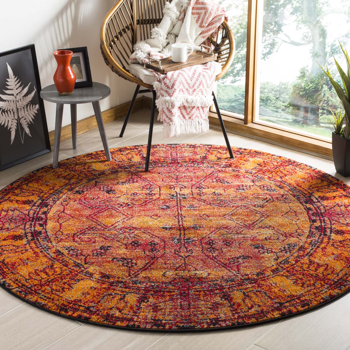 Safavieh Vintage Hamadan 216 Rug, VTH216 - ORANGE