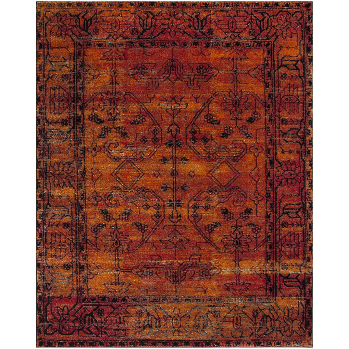 Safavieh Vintage Hamadan 216 Rug, VTH216 - ORANGE