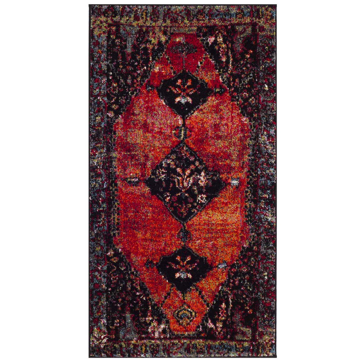 Safavieh Vintage Hamadan 217 Rug, VTH217 - ORANGE / MULTI