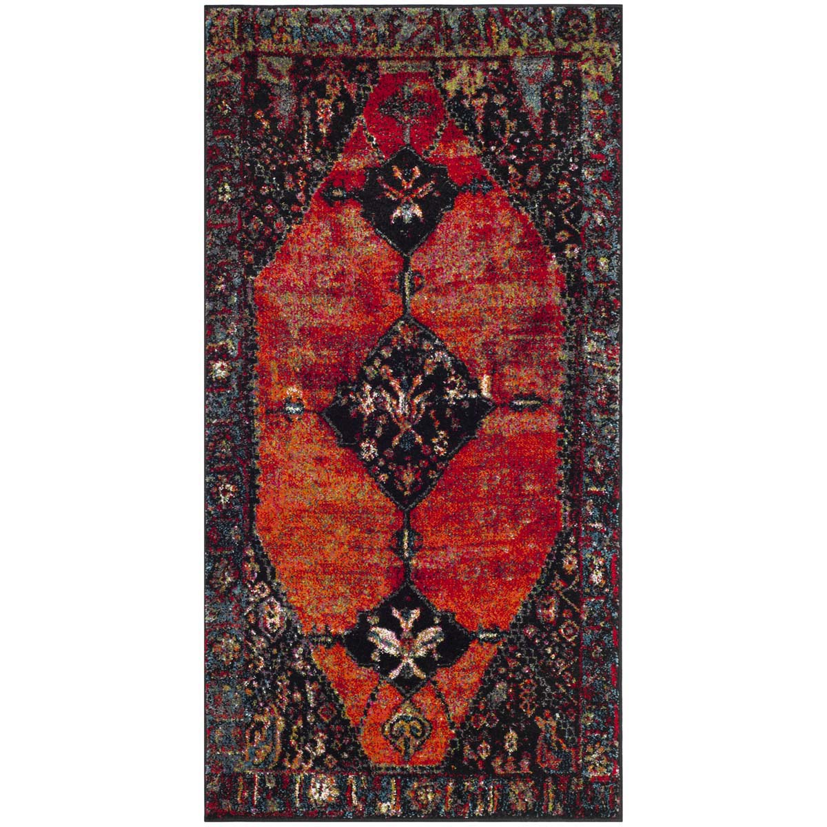 Safavieh Vintage Hamadan 217 Rug, VTH217 - ORANGE / MULTI