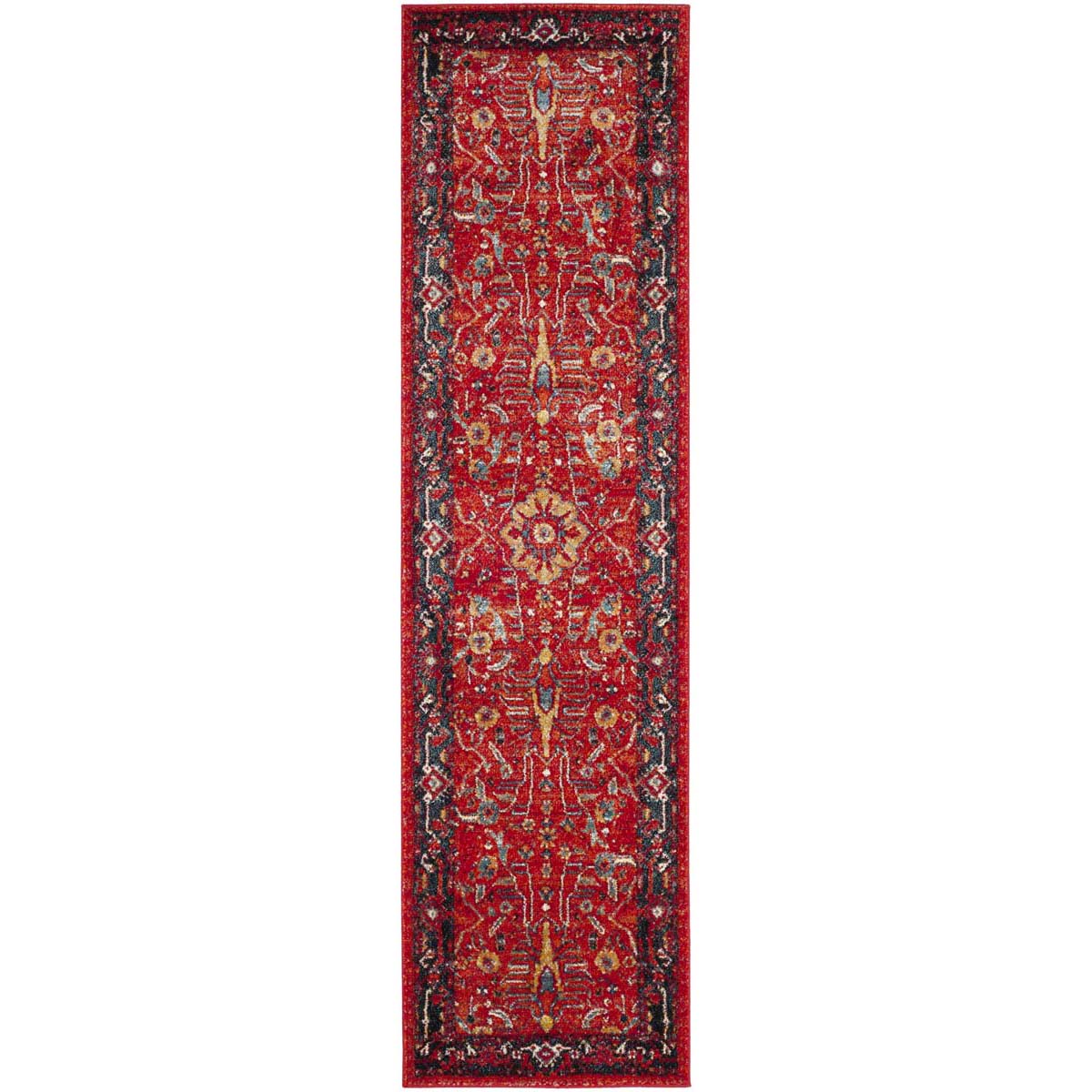 Safavieh Vintage Hamadan 220 Rug, VTH220 - ORANGE / NAVY