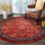 Safavieh Vintage Hamadan 220 Rug, VTH220 - ORANGE / NAVY