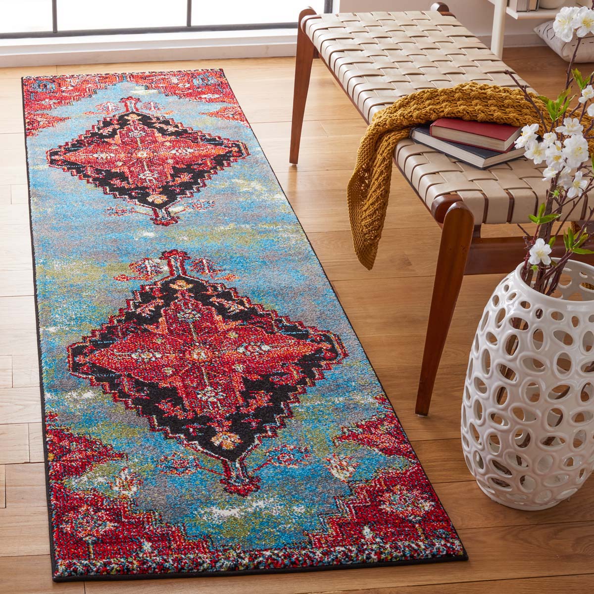 Safavieh Vintage Hamadan 248 Rug, VTH248 - BLUE / RED