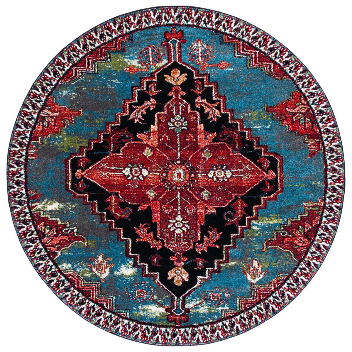 Safavieh Vintage Hamadan 248 Rug, VTH248 - BLUE / RED