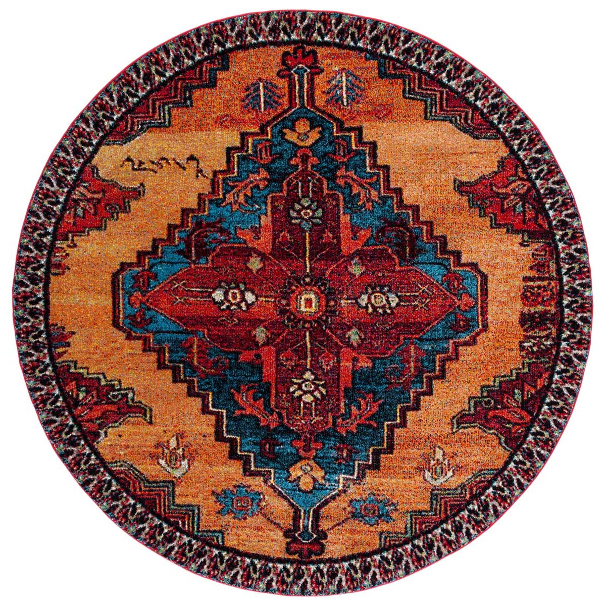 Safavieh Vintage Hamadan 248 Rug, VTH248 - RED / BLUE
