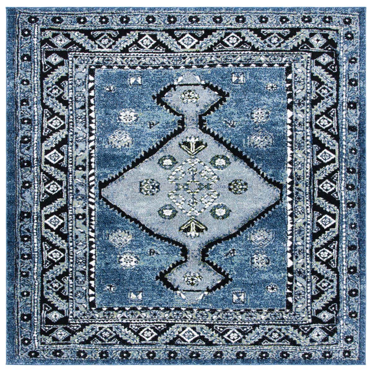 Safavieh Vintage Hamadan 252 Rug, VTH252 - BLUE / GREY
