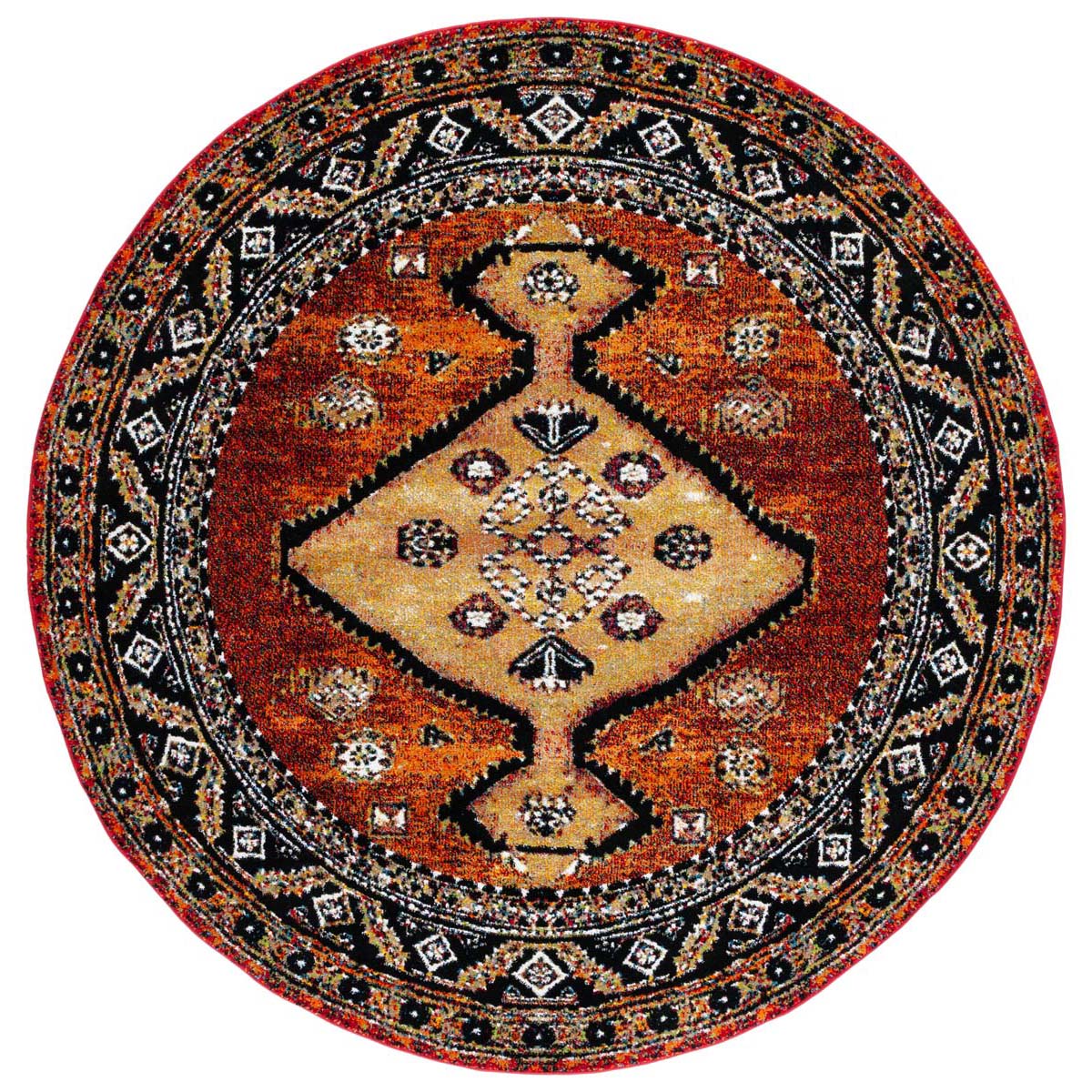 Safavieh Vintage Hamadan 252 Rug, VTH252 - RUST / GOLD