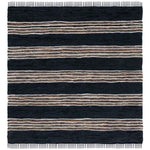 Safavieh Vintage Leather 601 Rug, VTL601 - Black / Natural