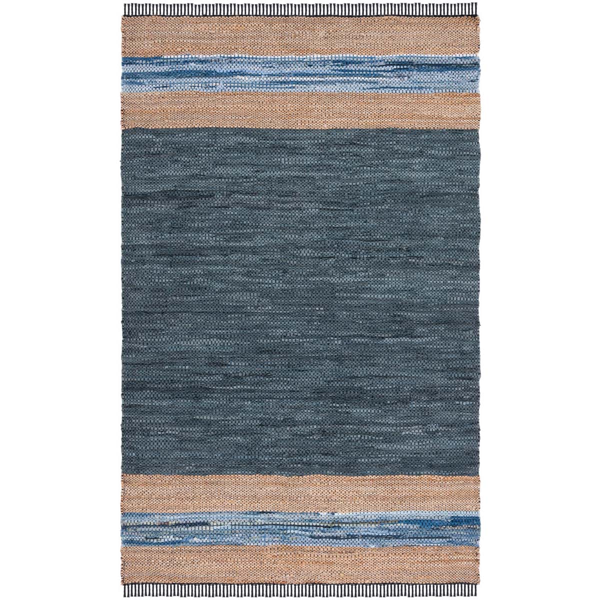 Safavieh Vintage Leather 602 Rug, VTL602 - Blue / Natural