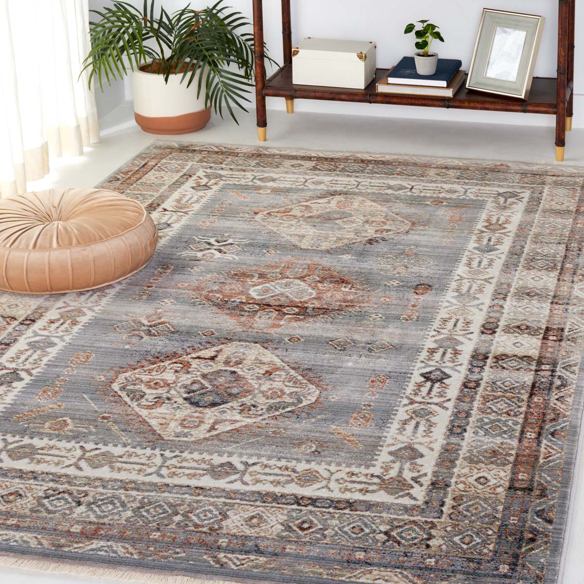 Safavieh Vintage Persian 669 Rug, VTP669 - Grey / Cream