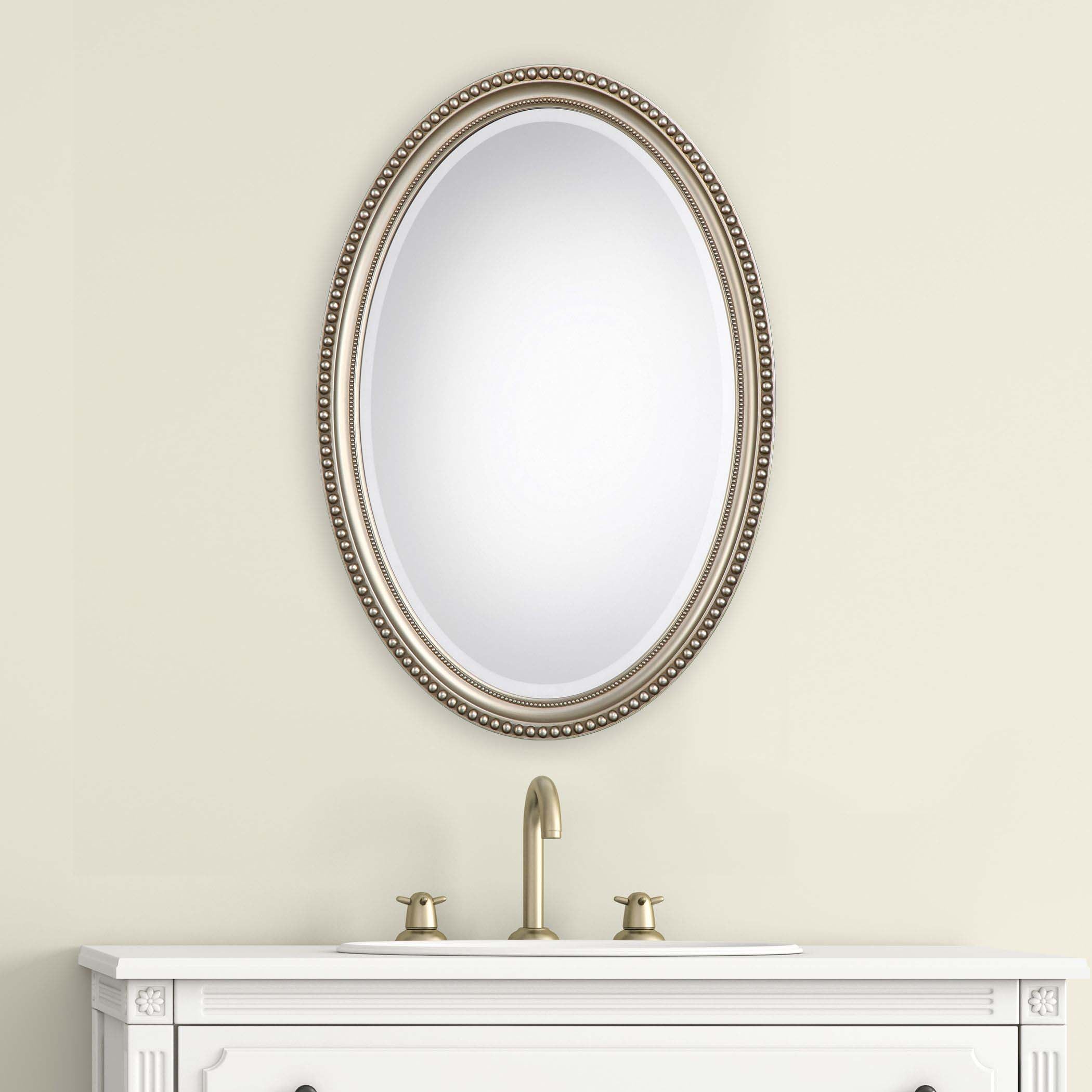 Decor Market Mirror - Metallic Silver Finish