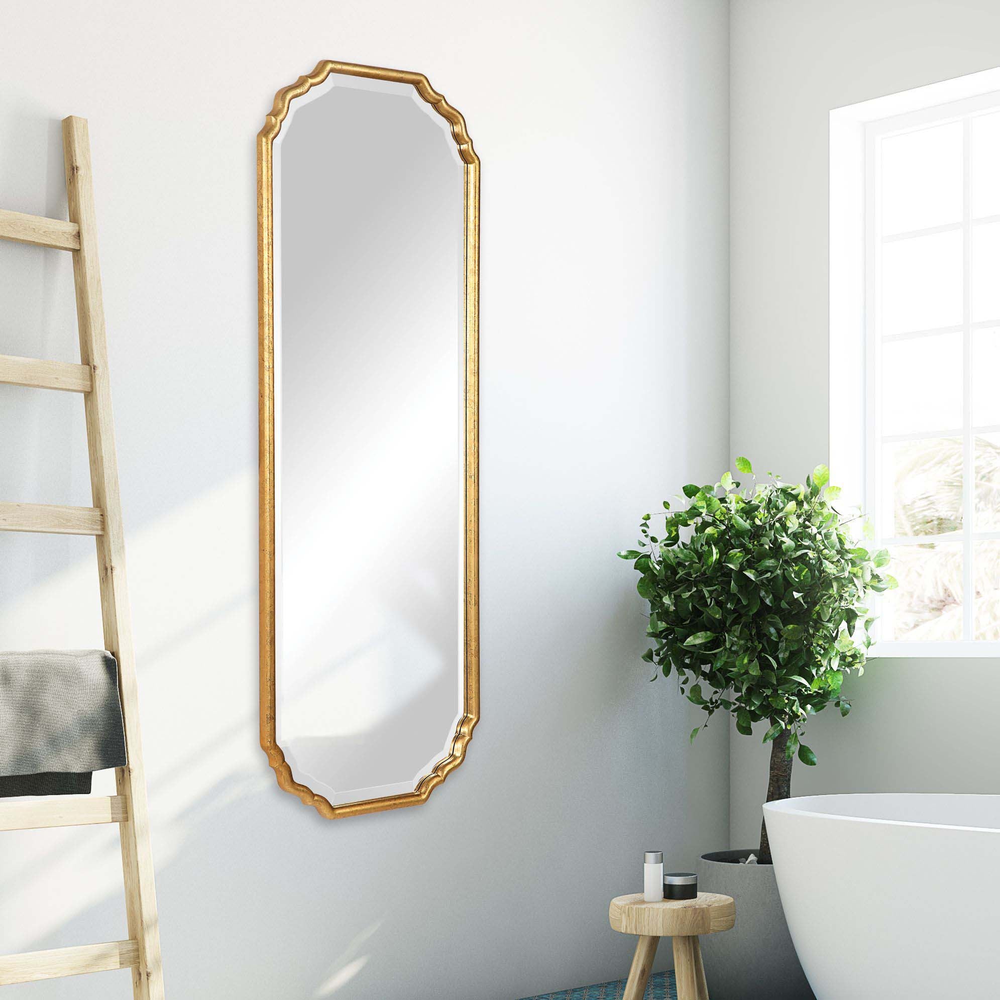 Decor Market Mirror - Lightly Antiqued, Metallic Gold Leaf