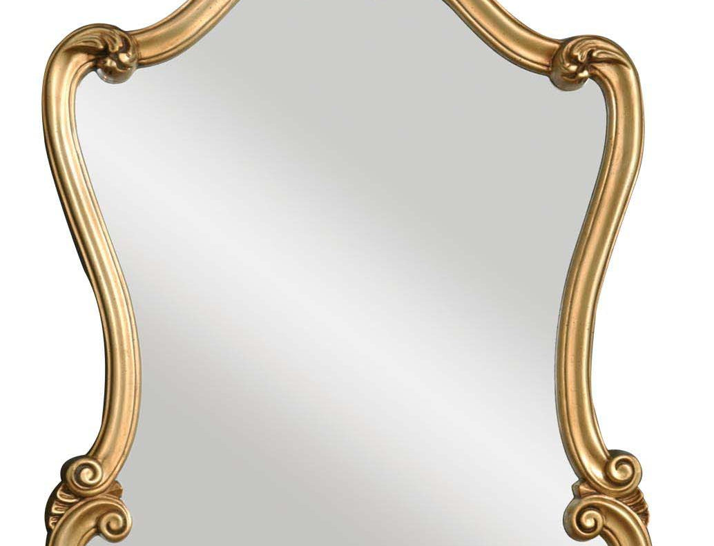 Decor Market Mirror - Lightly Distressed Gold Finish