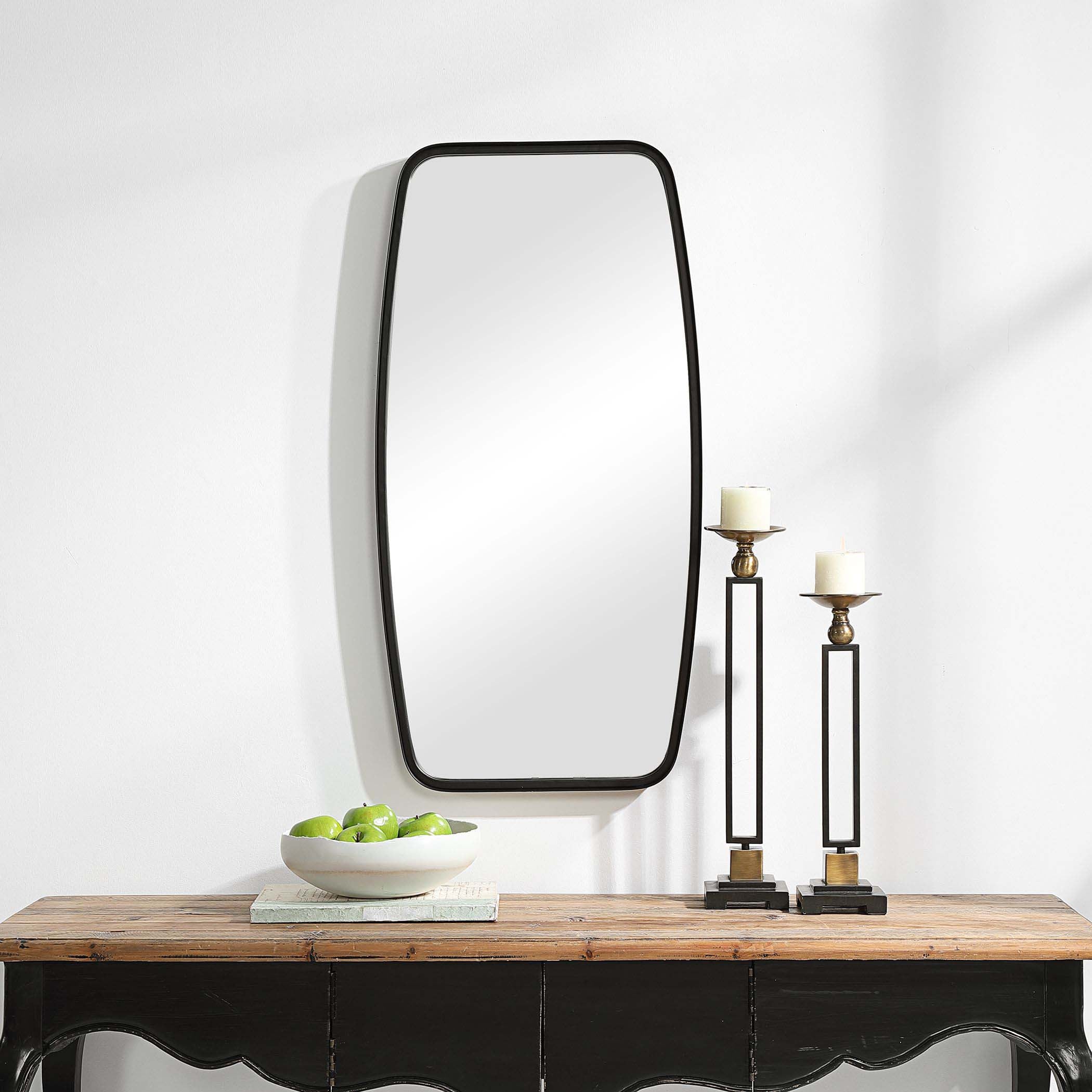 Decor Market Mirror - Matte Black Finish