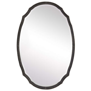 Decor Market Mirror - Lightly Distressed Charcoal