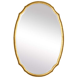 Decor Market Mirror - Lightly Antiqued Gold Leaf
