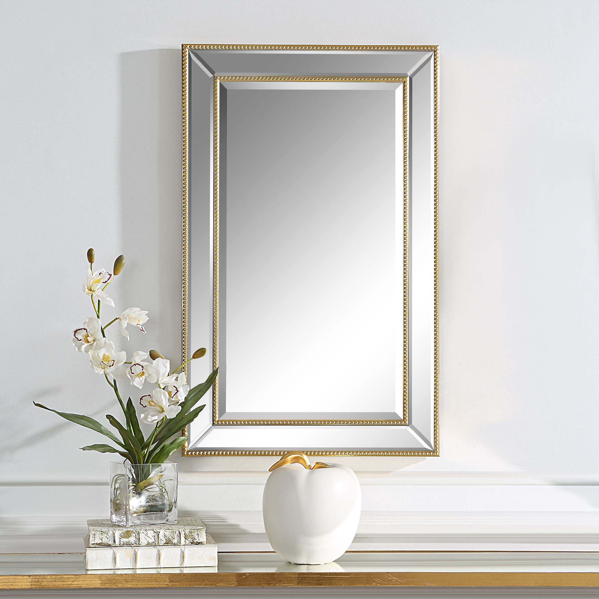 Decor Market Bevel Mirror - Frame With Gold Beading