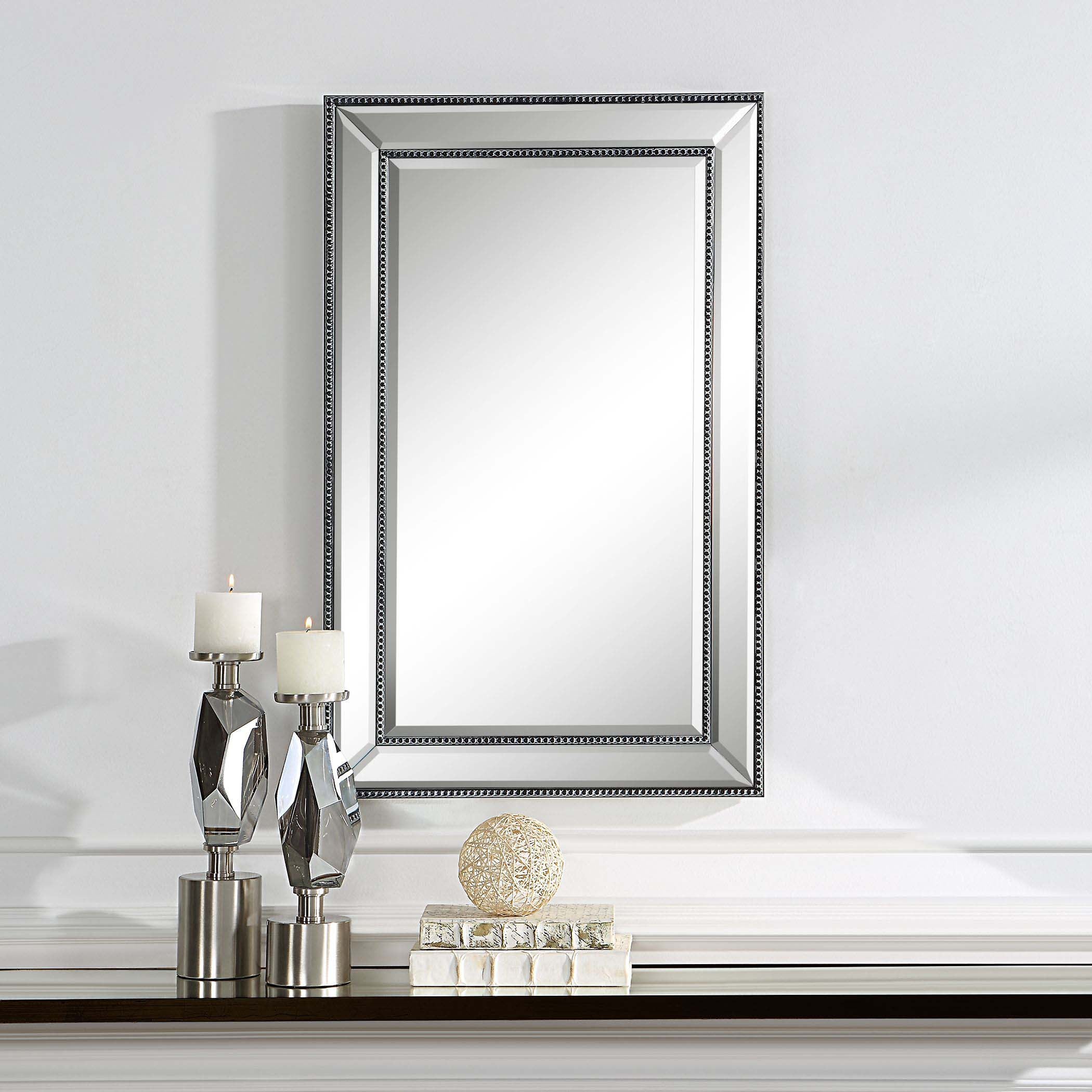Decor Market Bevel Mirror - Frame With Black Beading